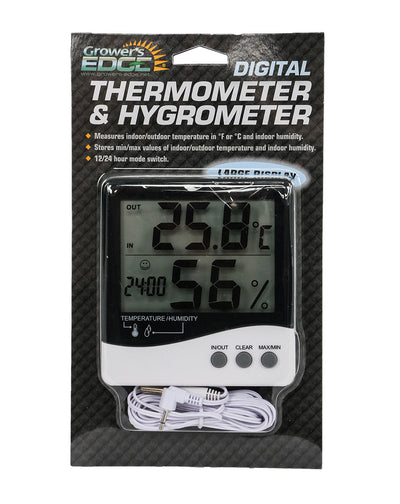 Growers Edge Large Display Hygrometer