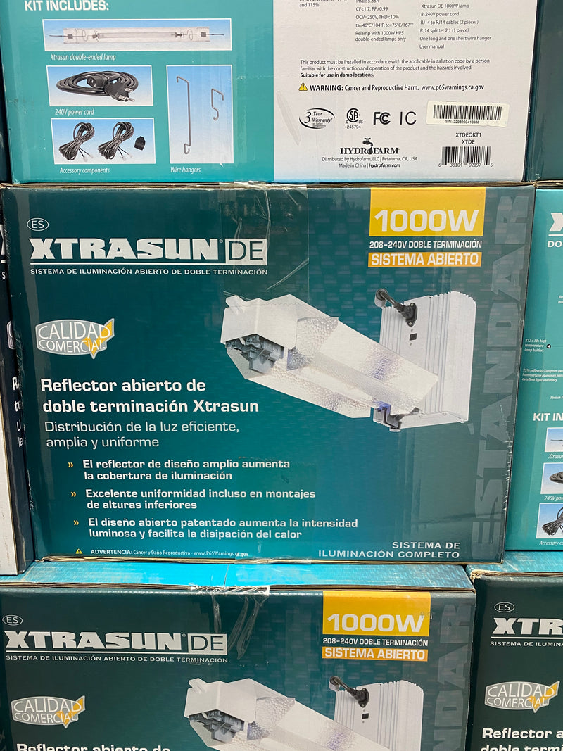 Xtrasun 1000W DE HPS/MH Grow Lighting Enclosed System